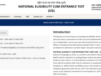 NTA NEET UG 2026
